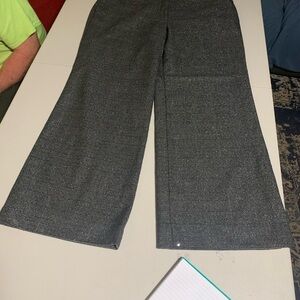 Chico's Black and Gray Patterned Pants